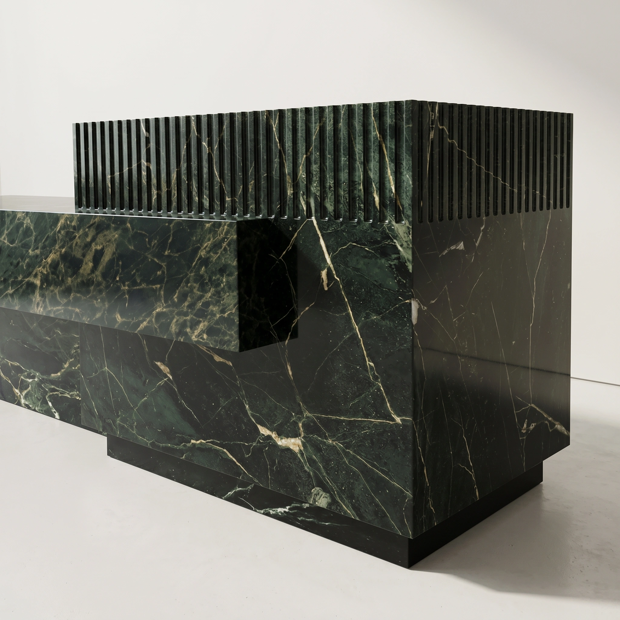 Bespoke Natural Marble marble island counter with Unique Veining - 图片 6