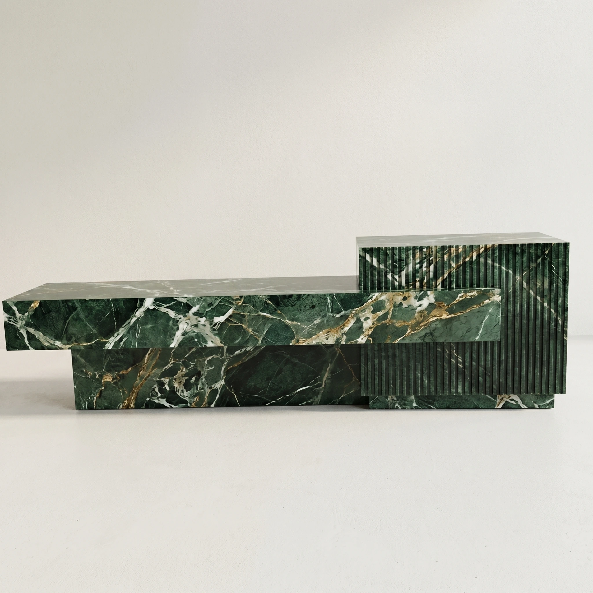 Bespoke Natural Marble marble island counter with Unique Veining - 图片 4