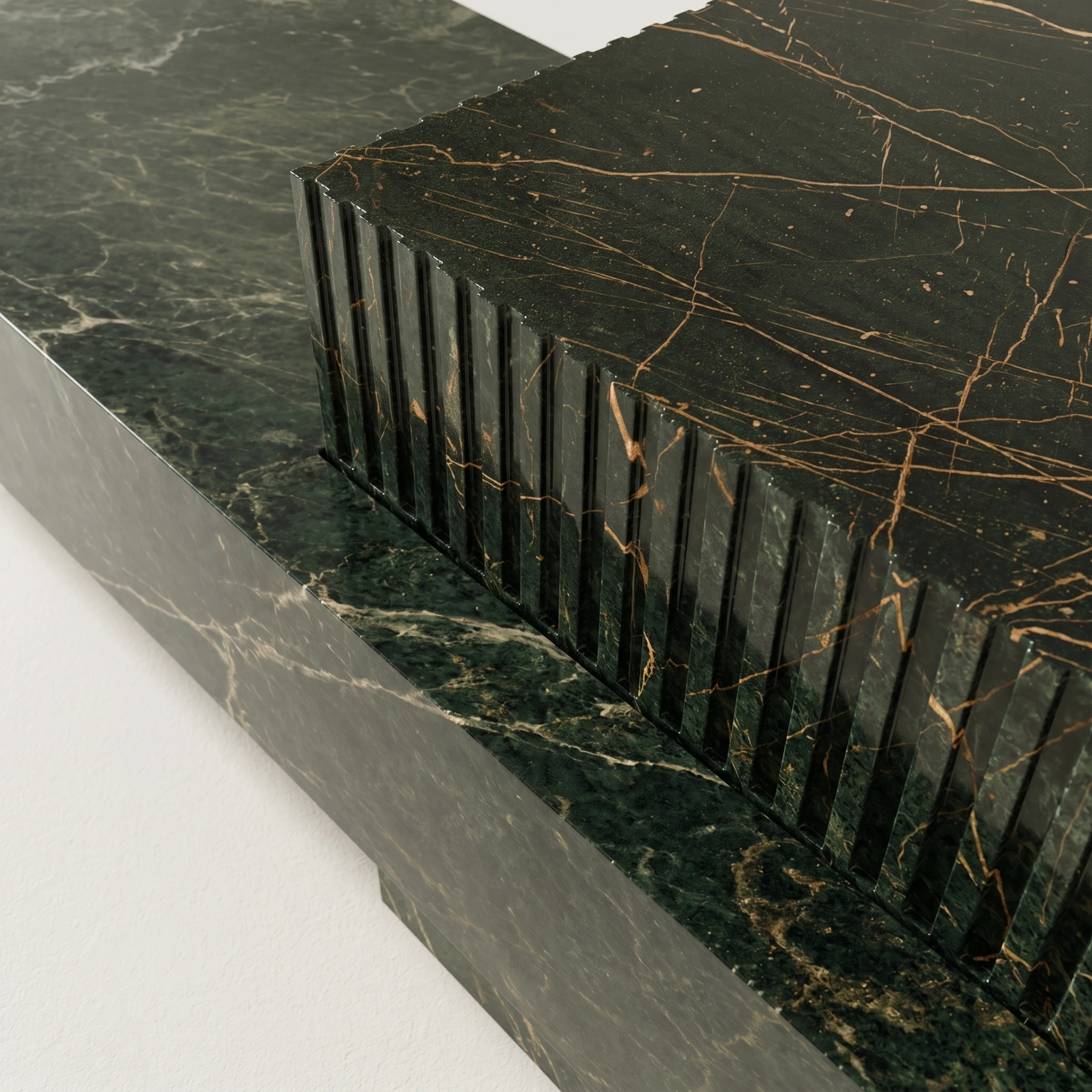 Bespoke Natural Marble marble island counter with Unique Veining - 图片 5