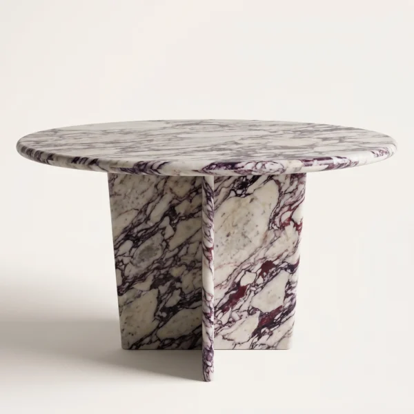 round marble dining table